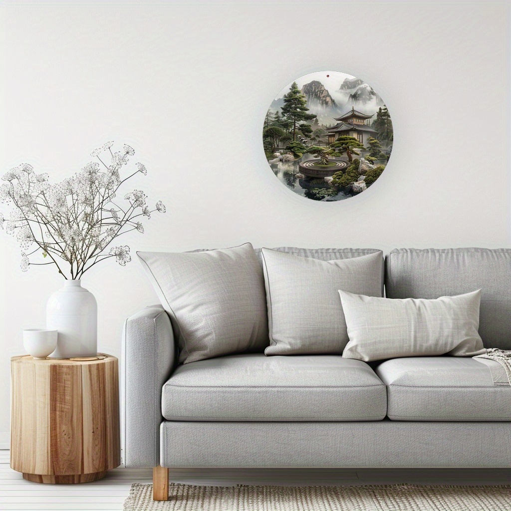 لافتة معدنية دائرية من الألومن - مراجعة Bonsai Garden Wall وسعره