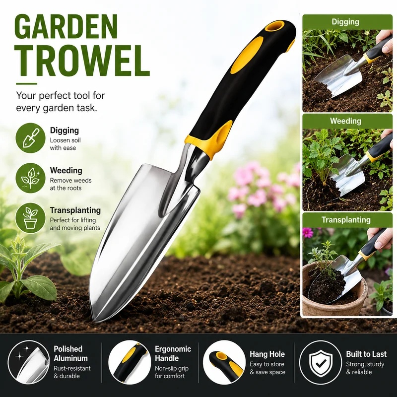 مجرفة يدوية من الفولاذ المقاوم - مراجعة Soil Scoop Tool وسعره