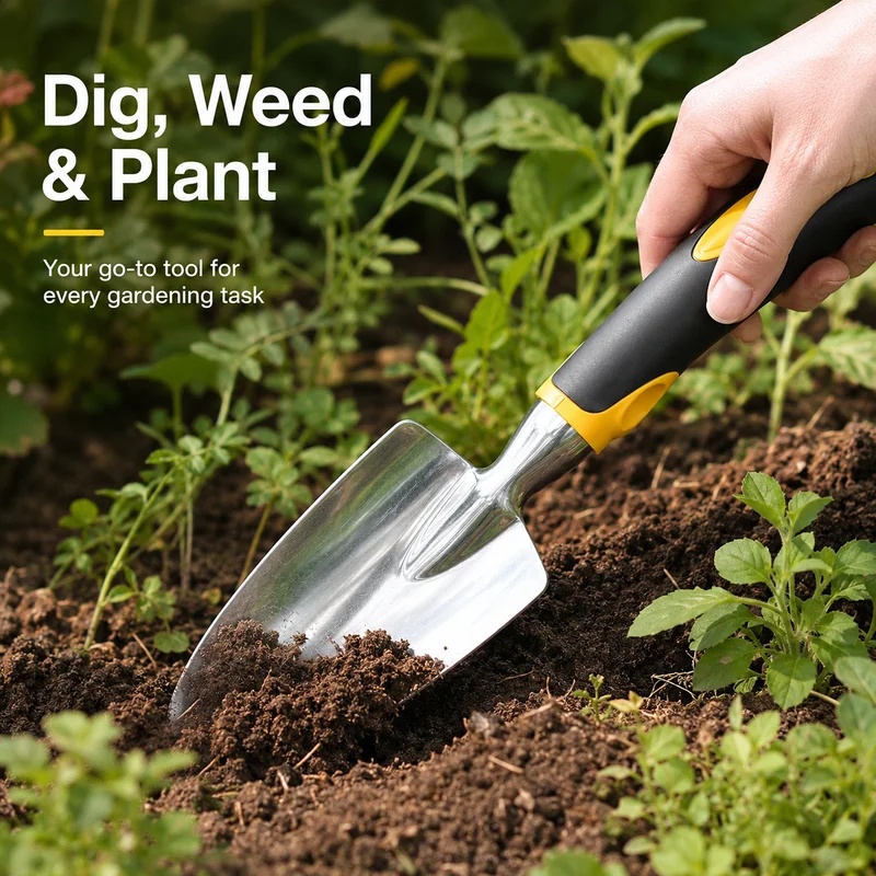 مجرفة يدوية من الفولاذ المقاوم - مراجعة Soil Scoop Tool وسعره